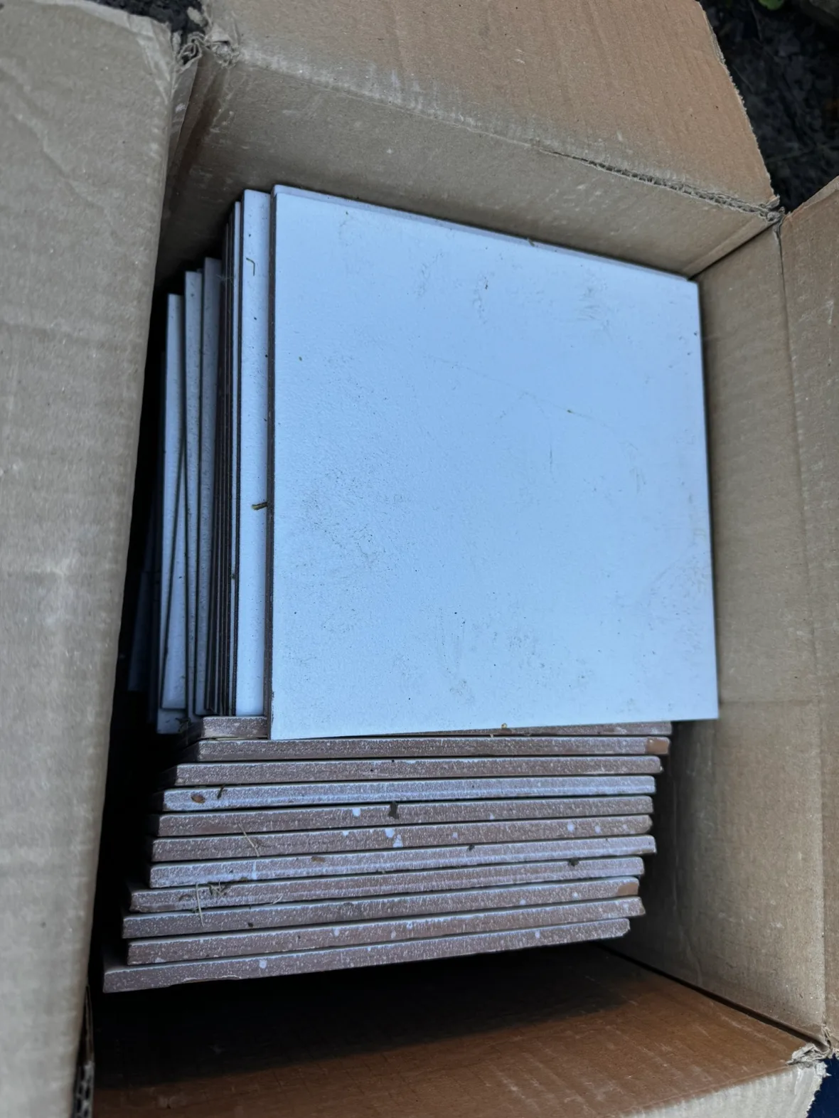 Ceramic Floor Tiles 8 x8 FREE #freecycle thumbnail