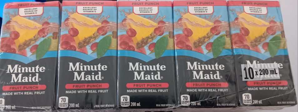 Minute Maid Fruit Punch & AHA Sparkling Water