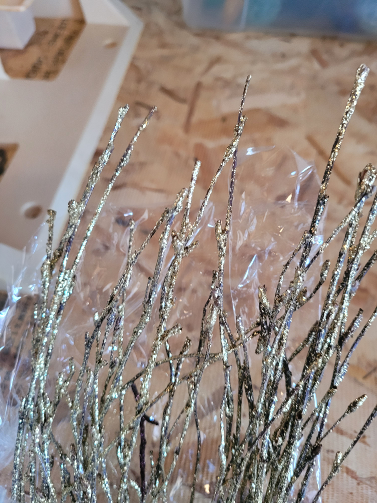 25 inch Glitter Branches-  Red, Dark Gold, Bright Gold - $10 ea - photo 4