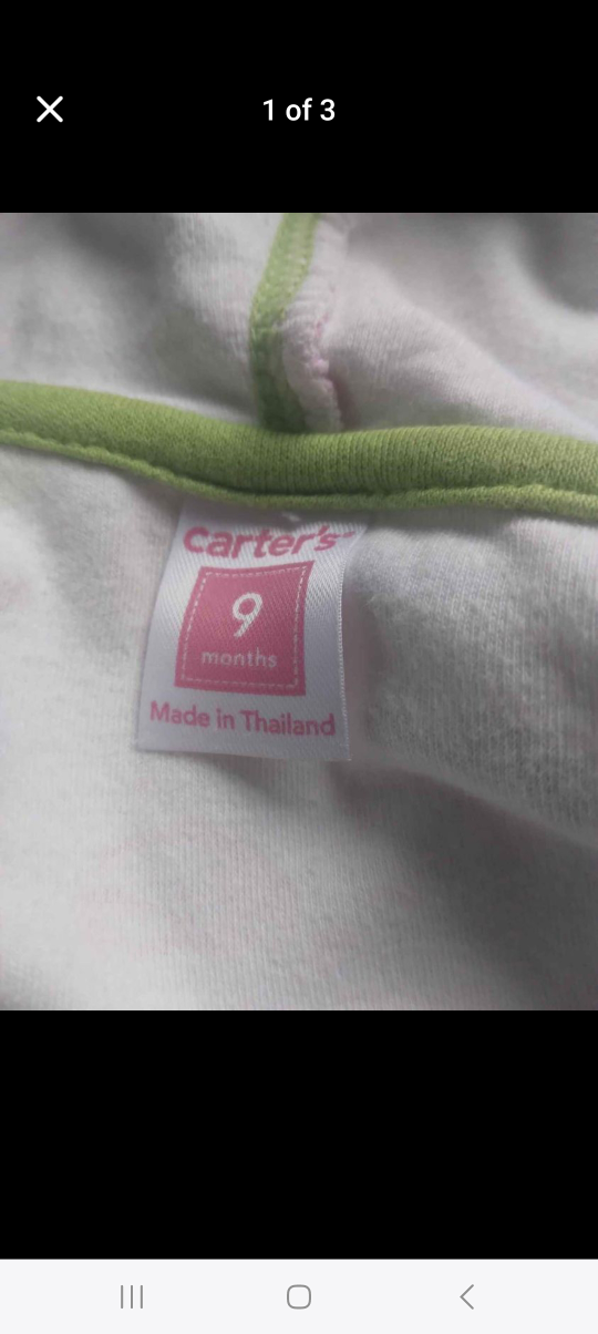 Carter's 9 Month Baby Girl Hoodie - photo 2