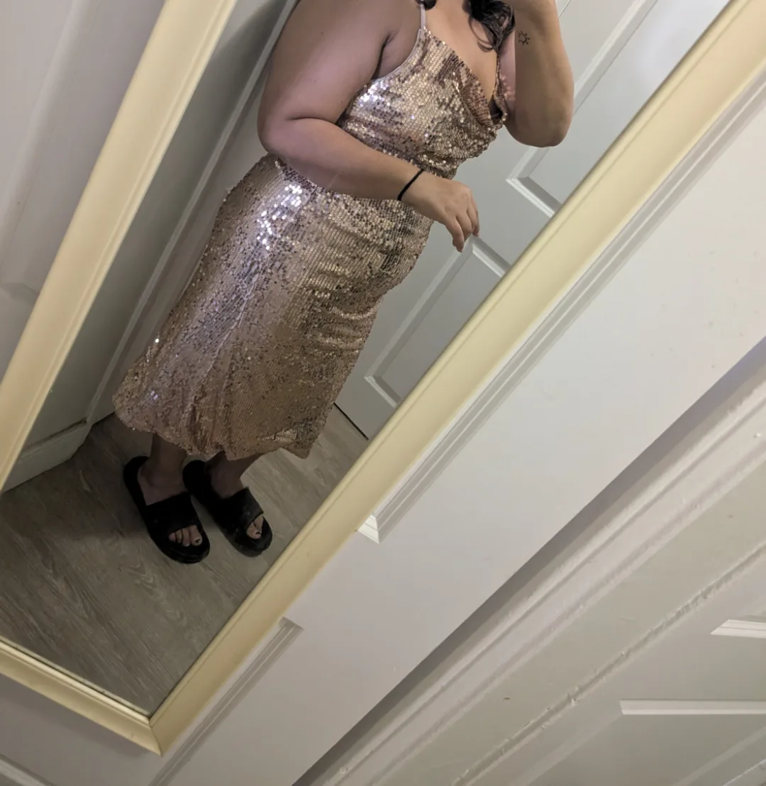 Gold Sequin Dress -Prom/party/night out