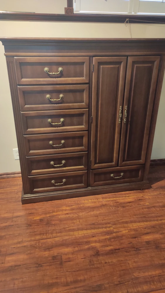 Tall Wooden Armoire