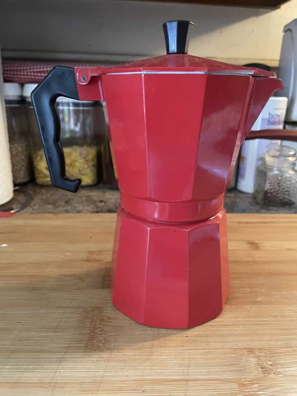 Red Moka Pot