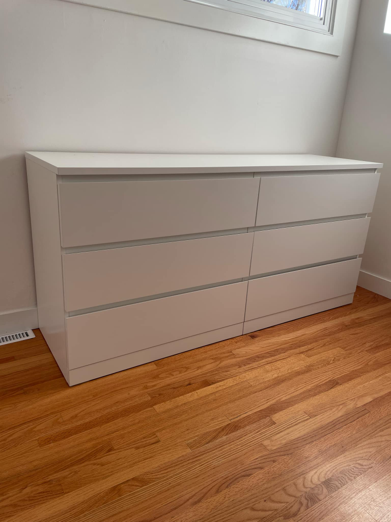 IKEA MALM 6-Drawer Dresser White