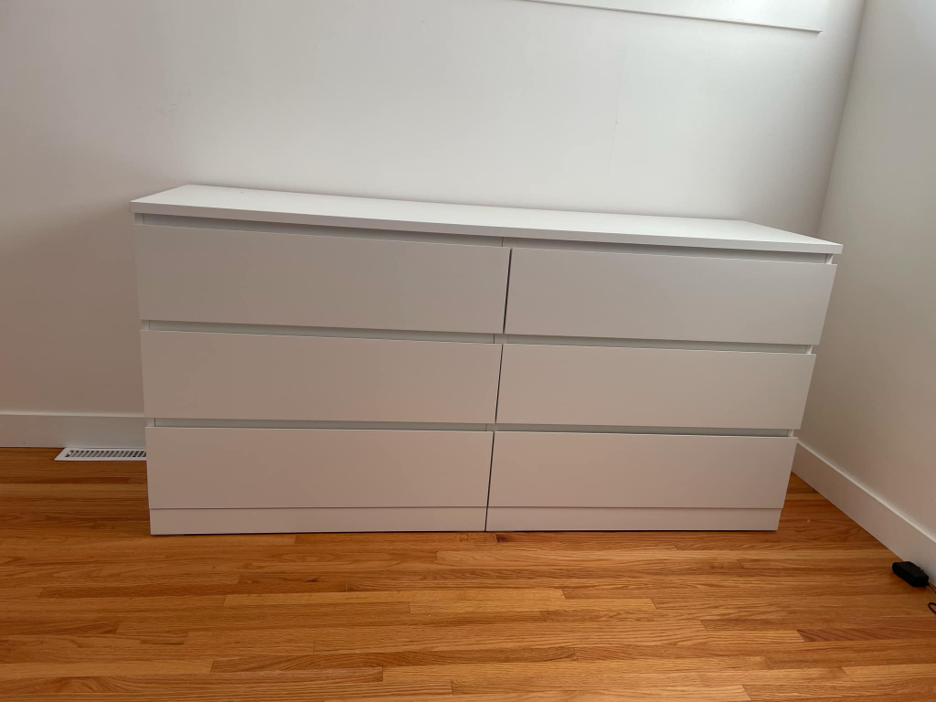 IKEA MALM 6-Drawer Dresser White - photo 2
