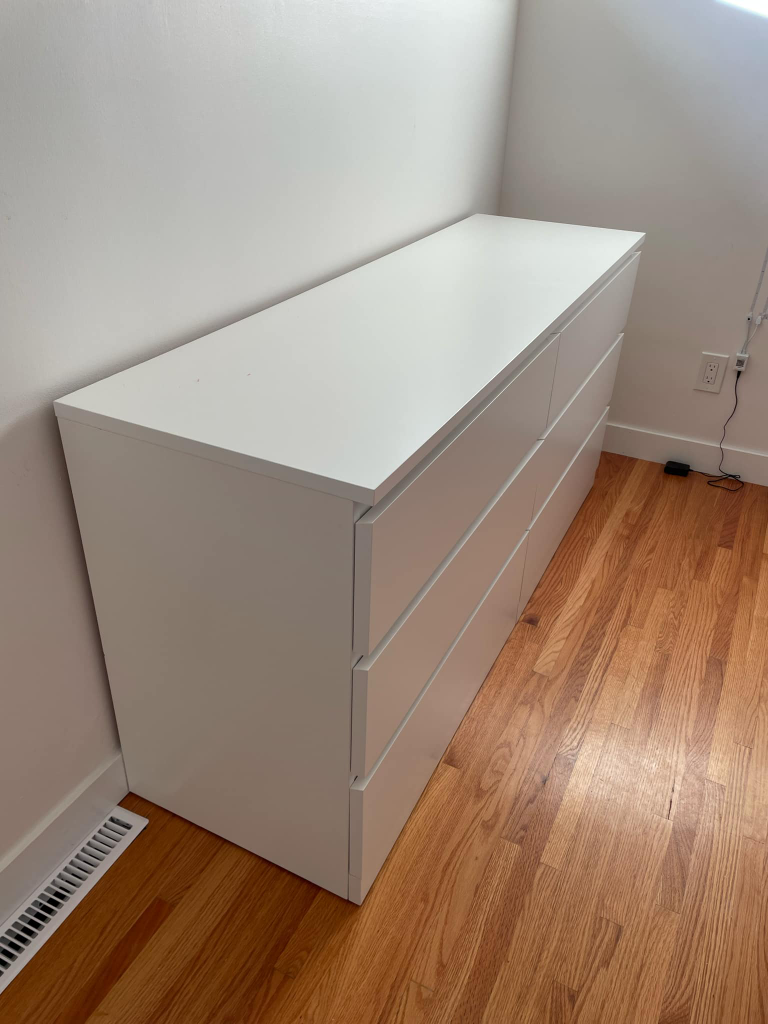 IKEA MALM 6-Drawer Dresser White - photo 5