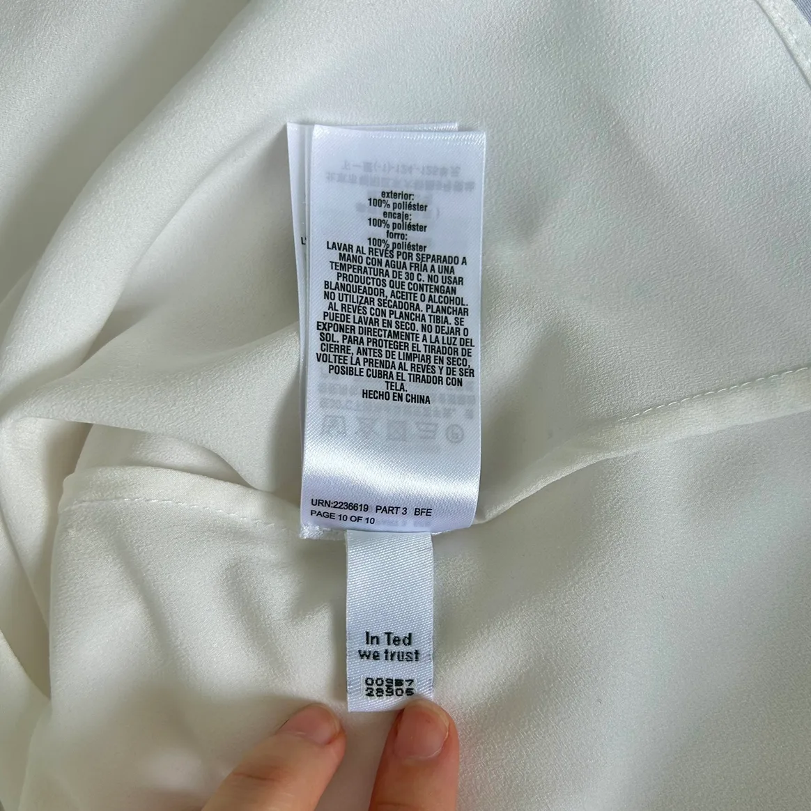 Ted Baker White Blouse Size 1 Small image indicator(7)