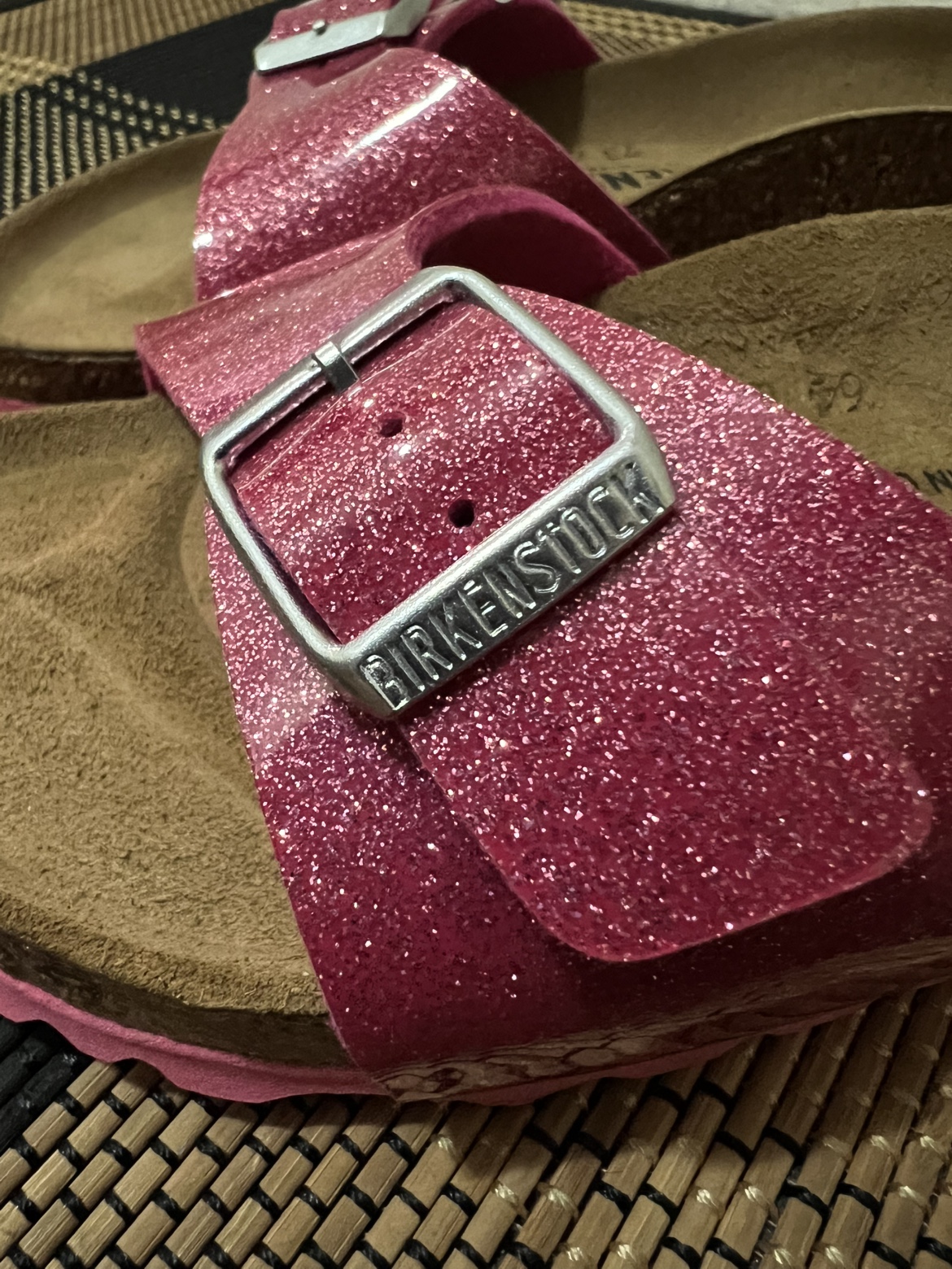Birkenstock Pink Glitter Sandals - photo 4