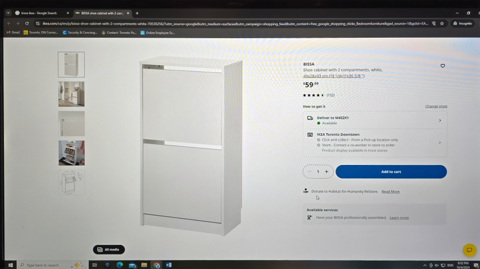 IKEA BISSA Shoe Cabinet - photo 4