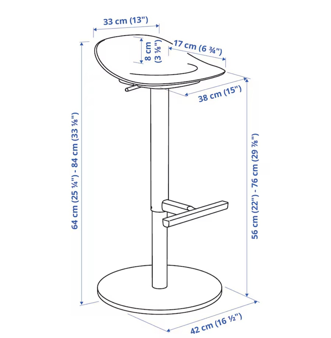 Set of Ikea Janinge bar stools - photo 5