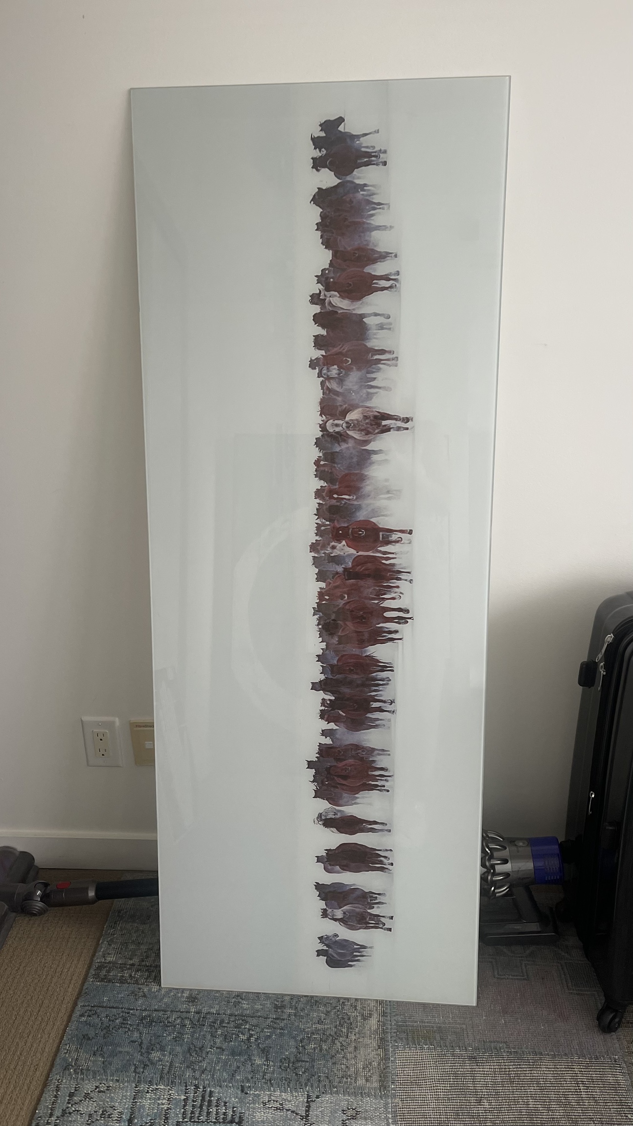 Horse Glass Wall Art Brand New