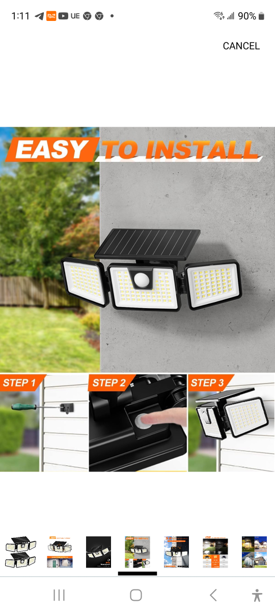 Brand new 2 pack Solar light outdoor with motion sensor - photo 4