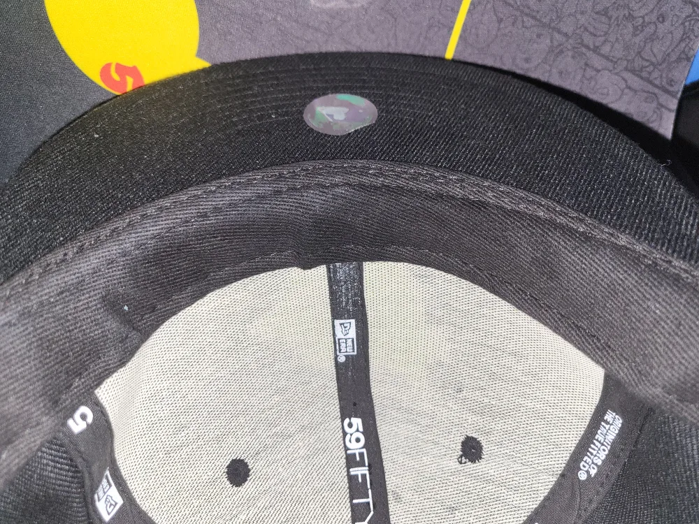 7½ New Era 59 Fifty Fitted: Neon Yellow Blue Jays Cap image indicator(8)