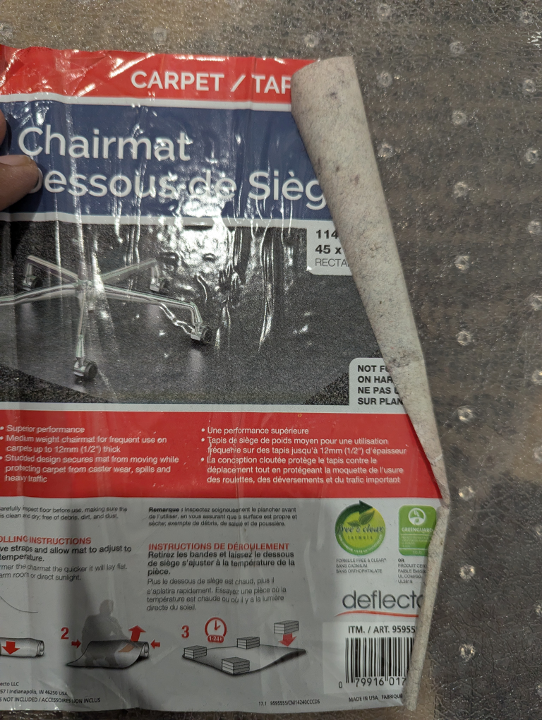 Deflect-o Chairmat for carpet - photo 2