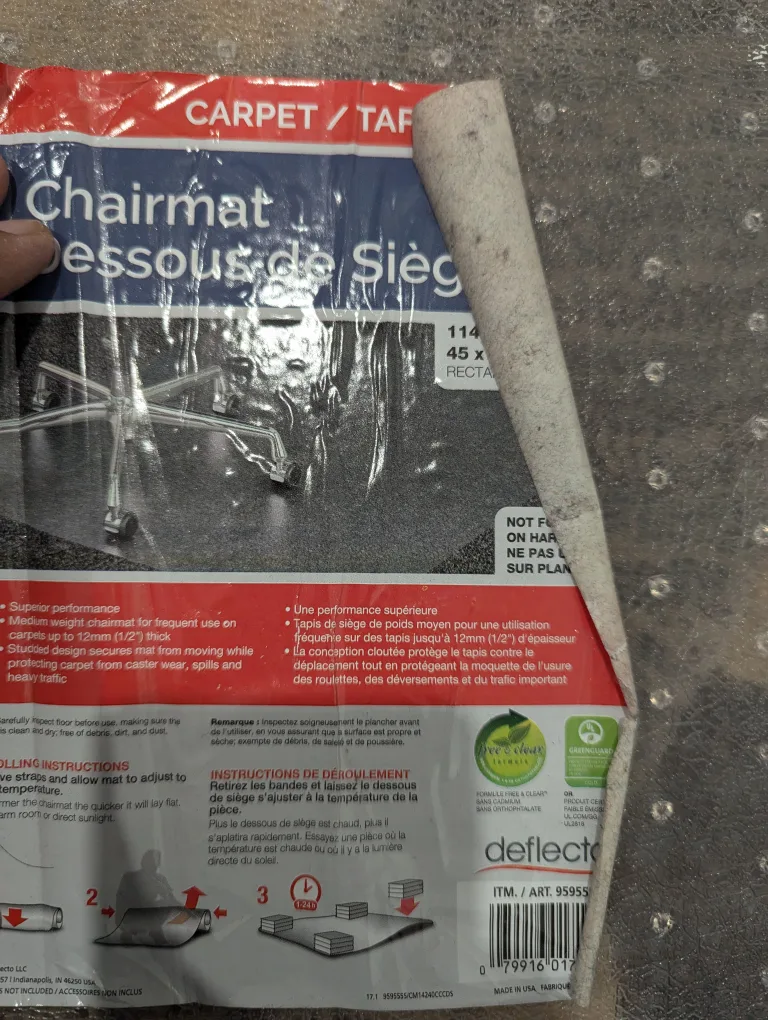 Deflect-o Chairmat for carpet image indicator(2)