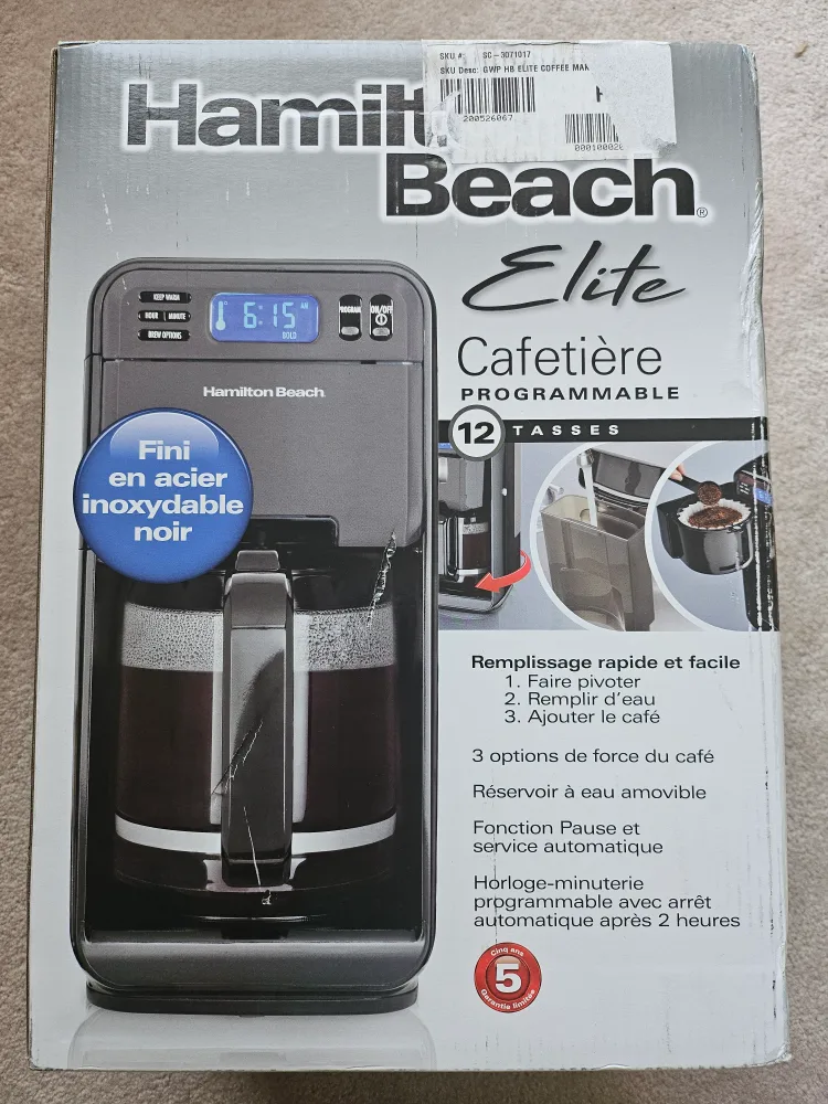 Hamilton Beach Elite Programmable Coffee Maker image indicator(2)