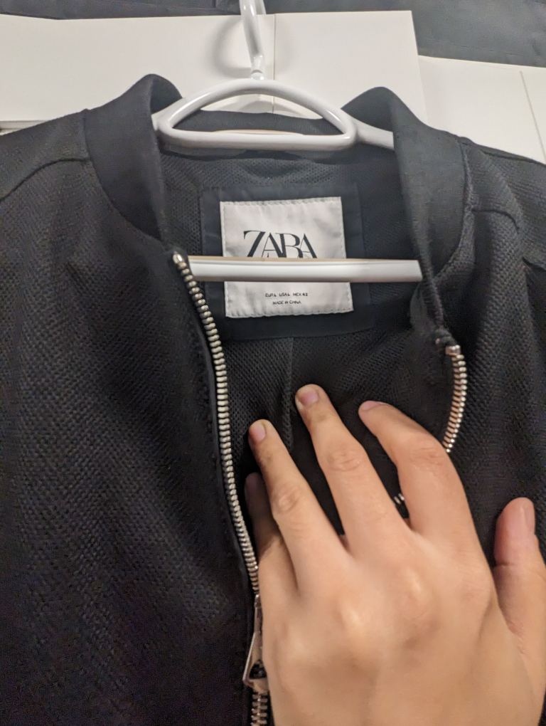 Zara Black Bomber Jacket - photo 2