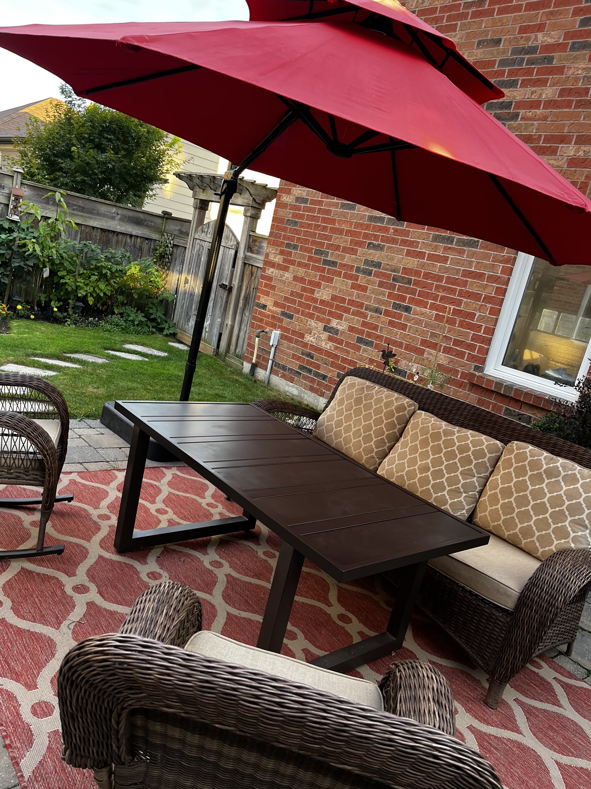 Outdoor patio, dining height  table - photo 3