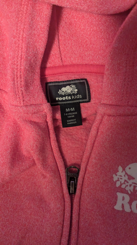 Roots Kids Pink Zip Up Hoodie - photo 2