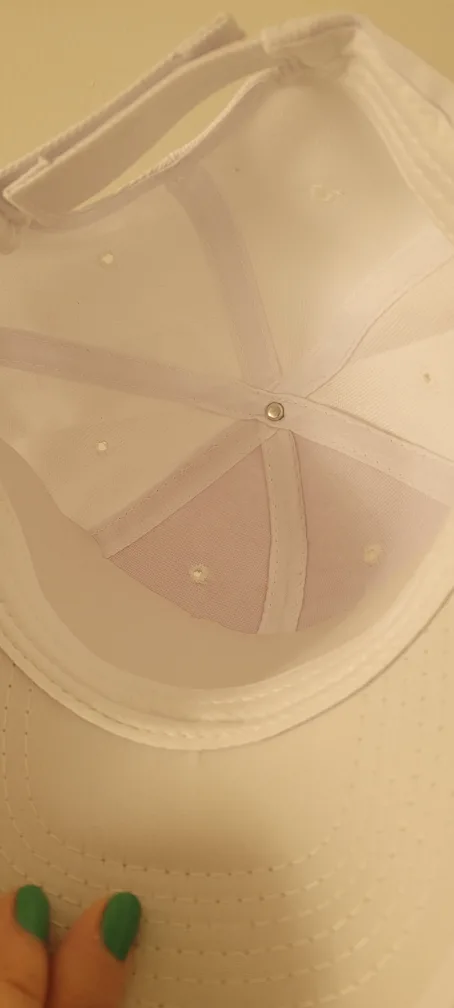 Brand New White Embroidered Baseball Cap image indicator(3)