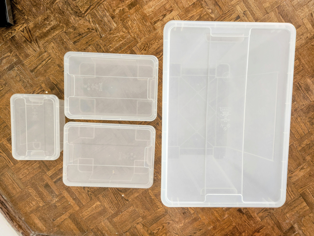 IKEA Clear Storage Box with lid (set of 4) - photo 3