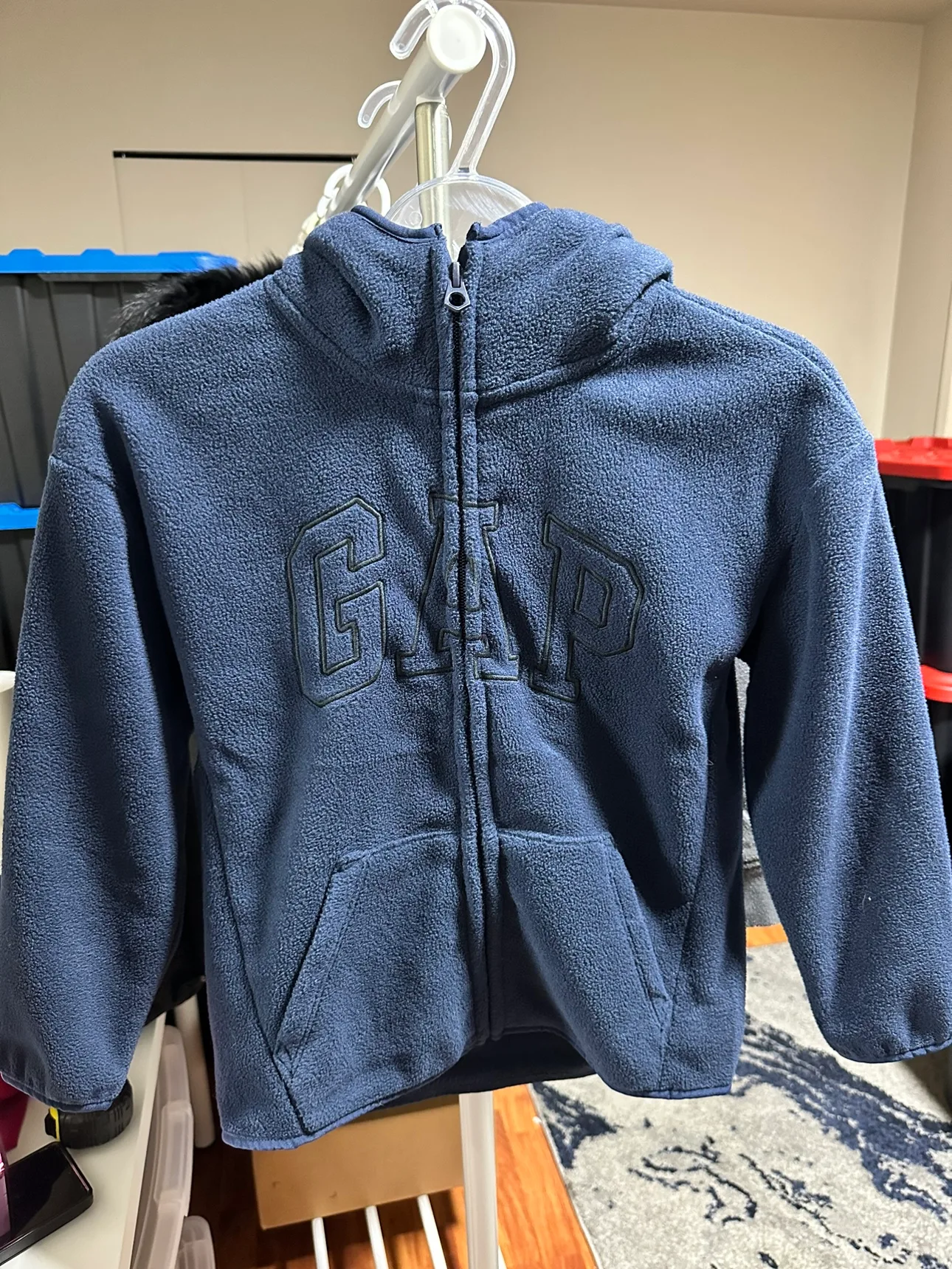 Gap Kids Blue Fleece Hoodie New thumbnail