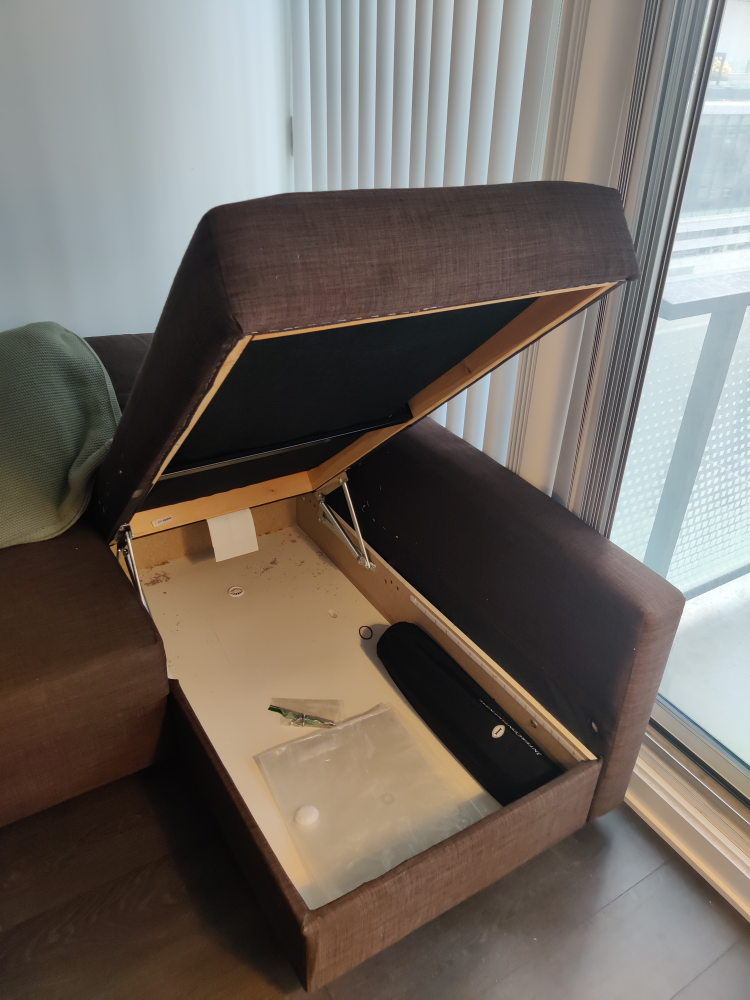 IKEA Friheten Brown Sectional Sofa Bed - photo 4