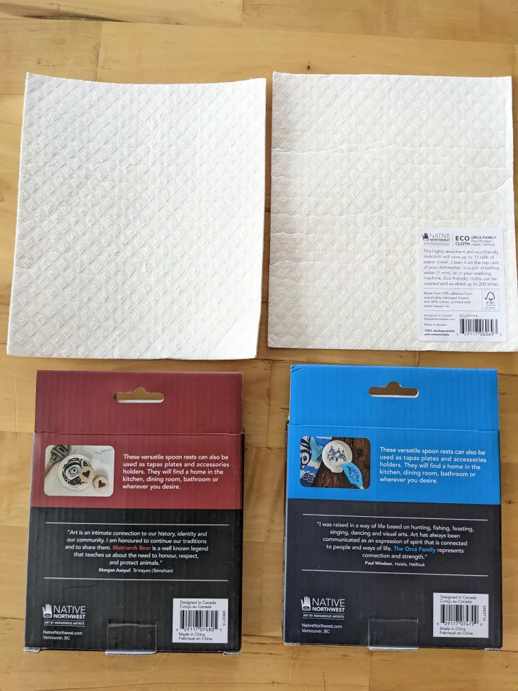 Native Northwest Spoon Rest Set, cellulose sponges image indicator(2)