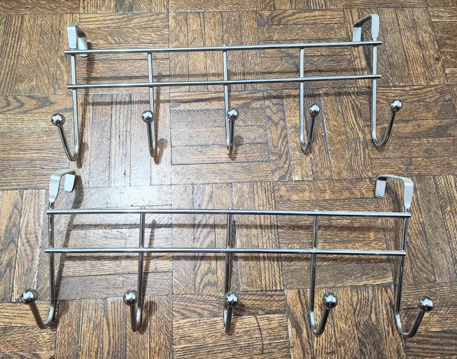 Metal Over the Door Hooks ×2 thumbnail