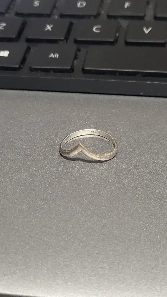 Sterling Silver 925 Chevron Ring (Size 5) image indicator(2)