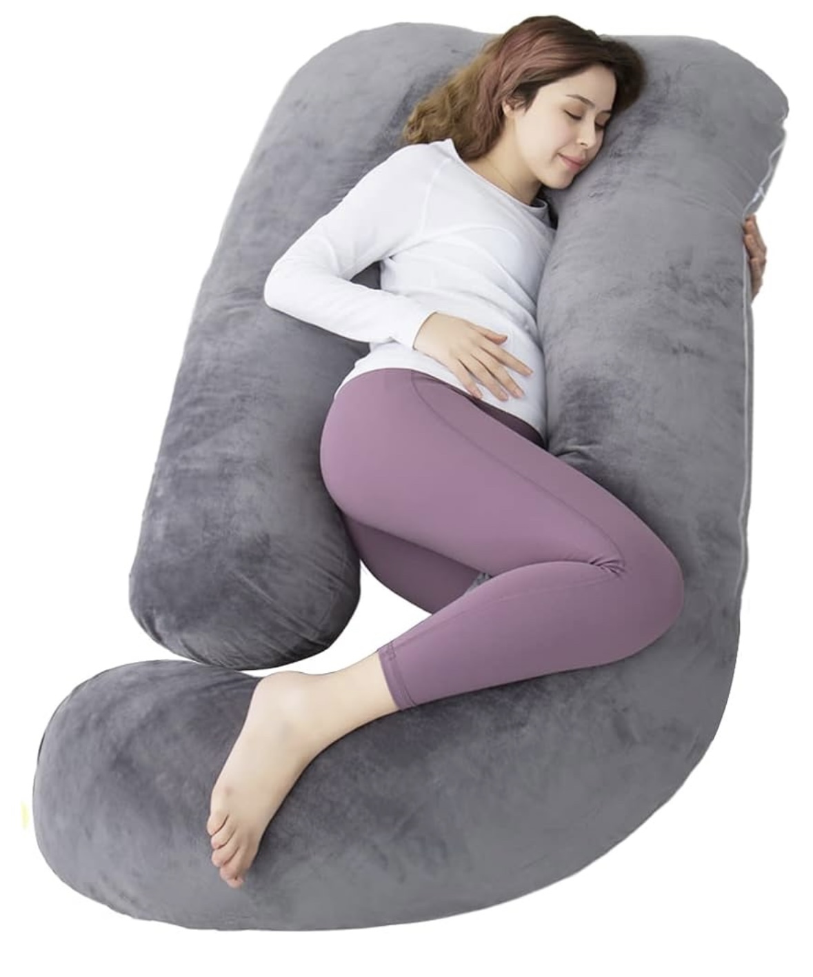 U-Shaped Pregnancy Pillow with removable and washable cover - photo 3