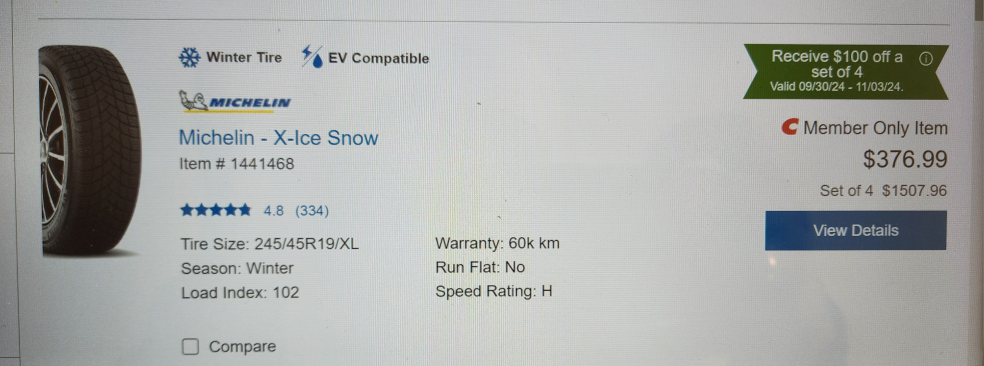 Michelin X-Ice Snow Tires - photo 2