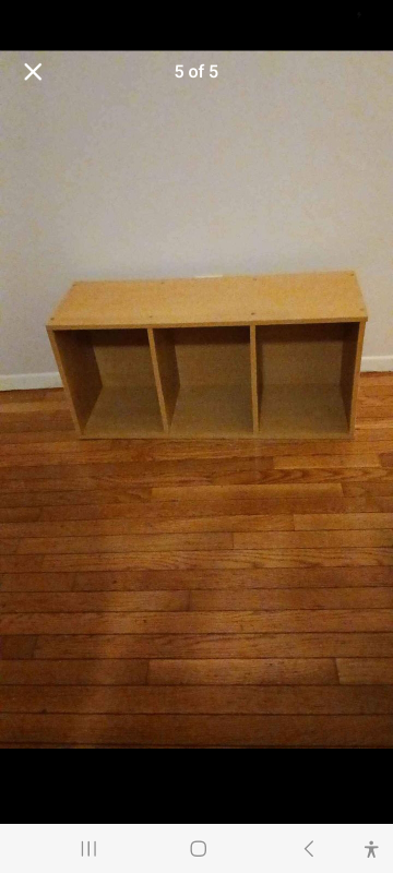 Wooden Bookcase with 3 Shelves