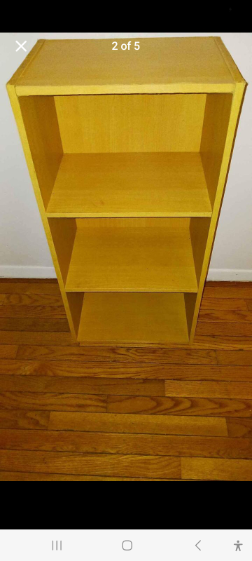 Wooden Bookcase with 3 Shelves - photo 3