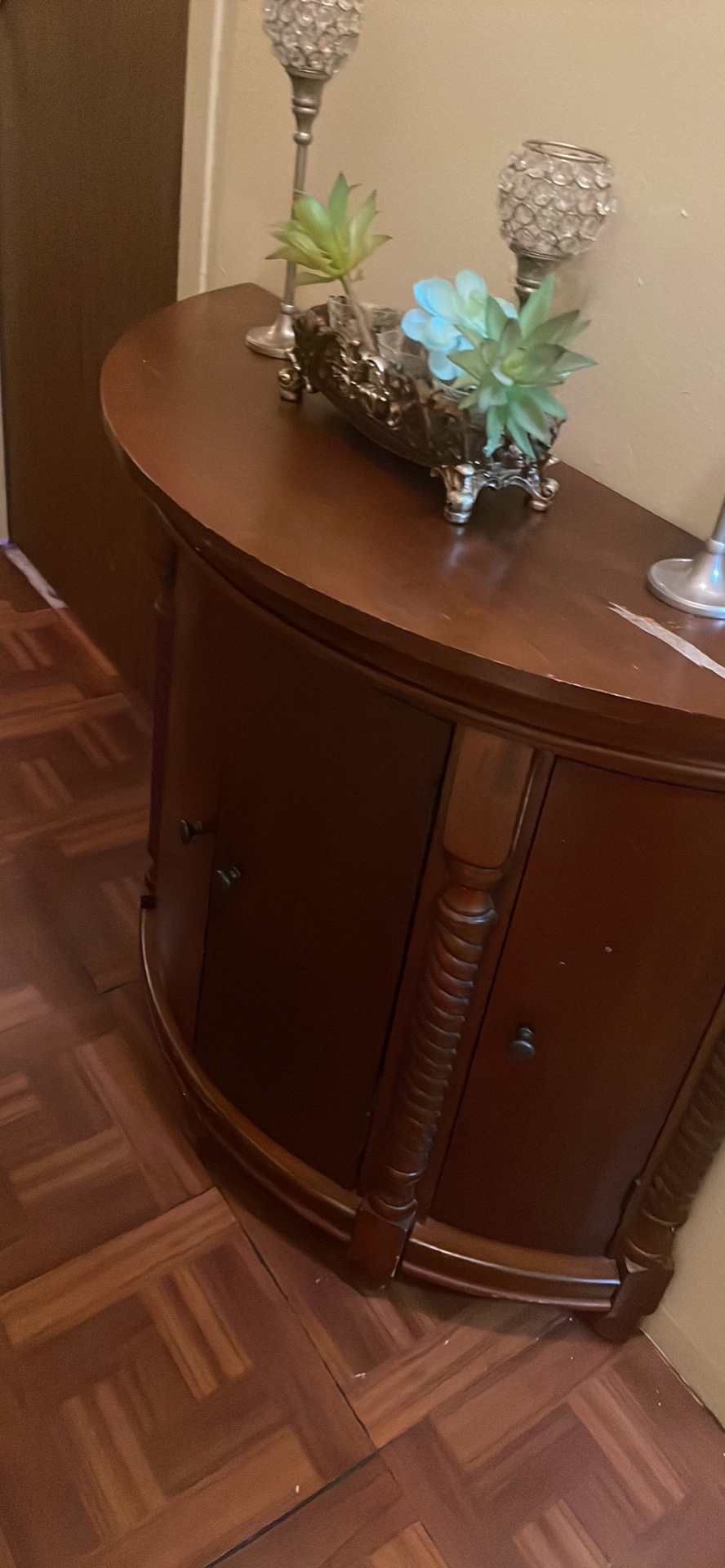 Half-Round Accent Table