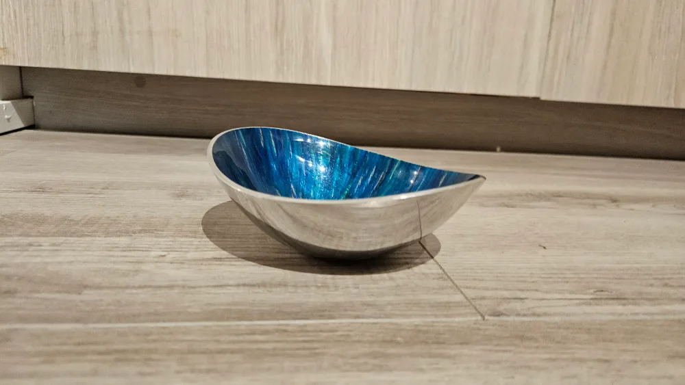 Blue and Silver Decorative Bowl image indicator(2)