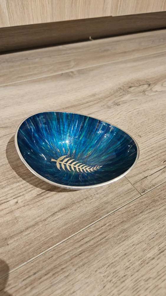 Blue and Silver Decorative Bowl image indicator(3)