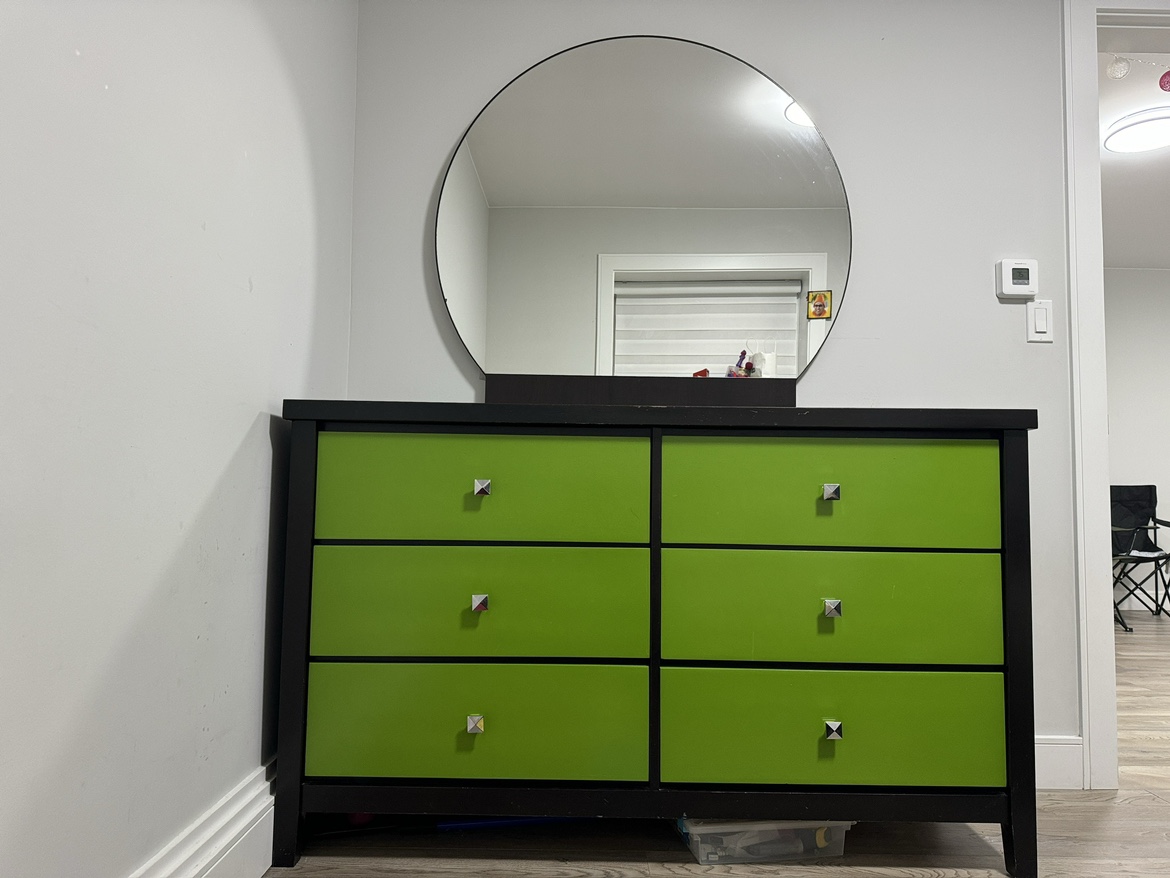 Six-Drawer Dresser with Mirror - photo 2