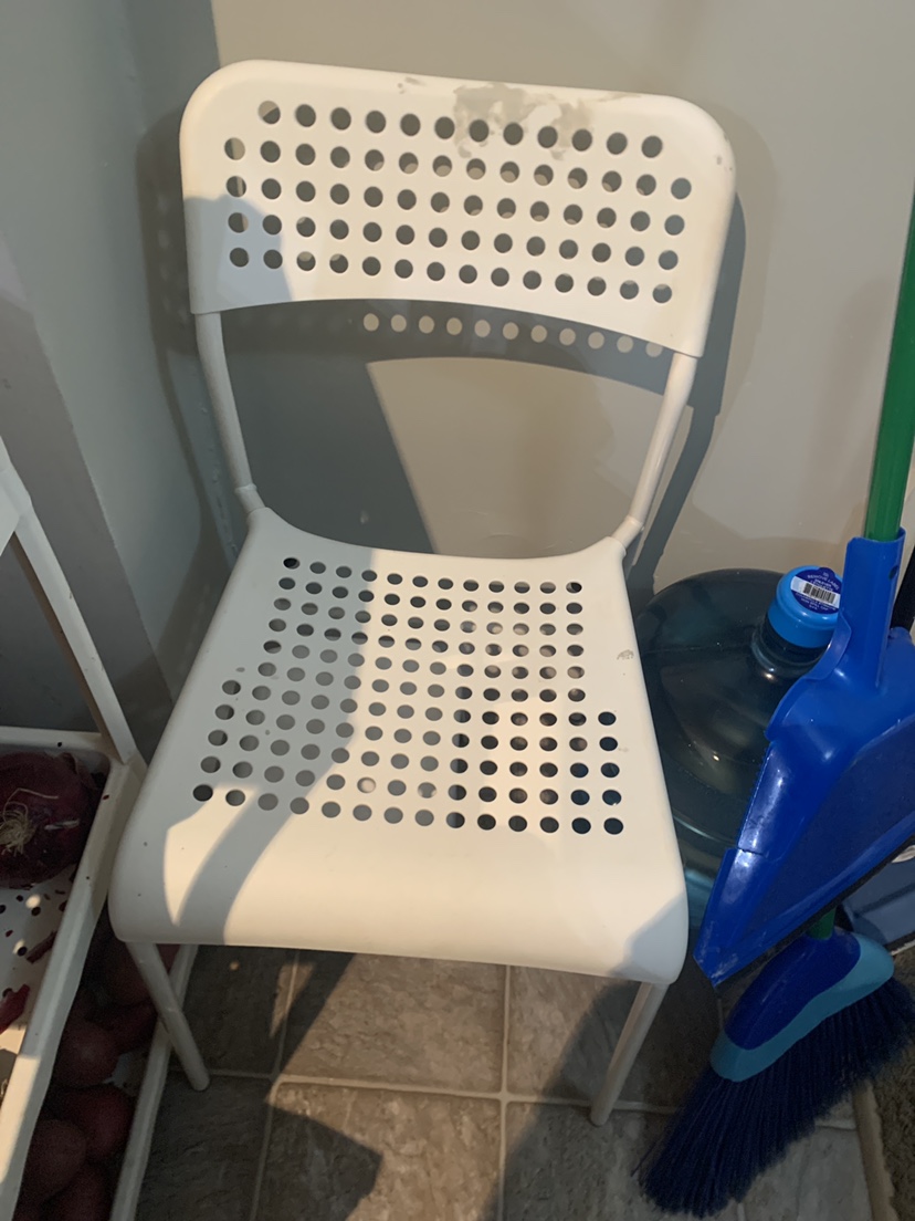 IKEA White Plastic Chair