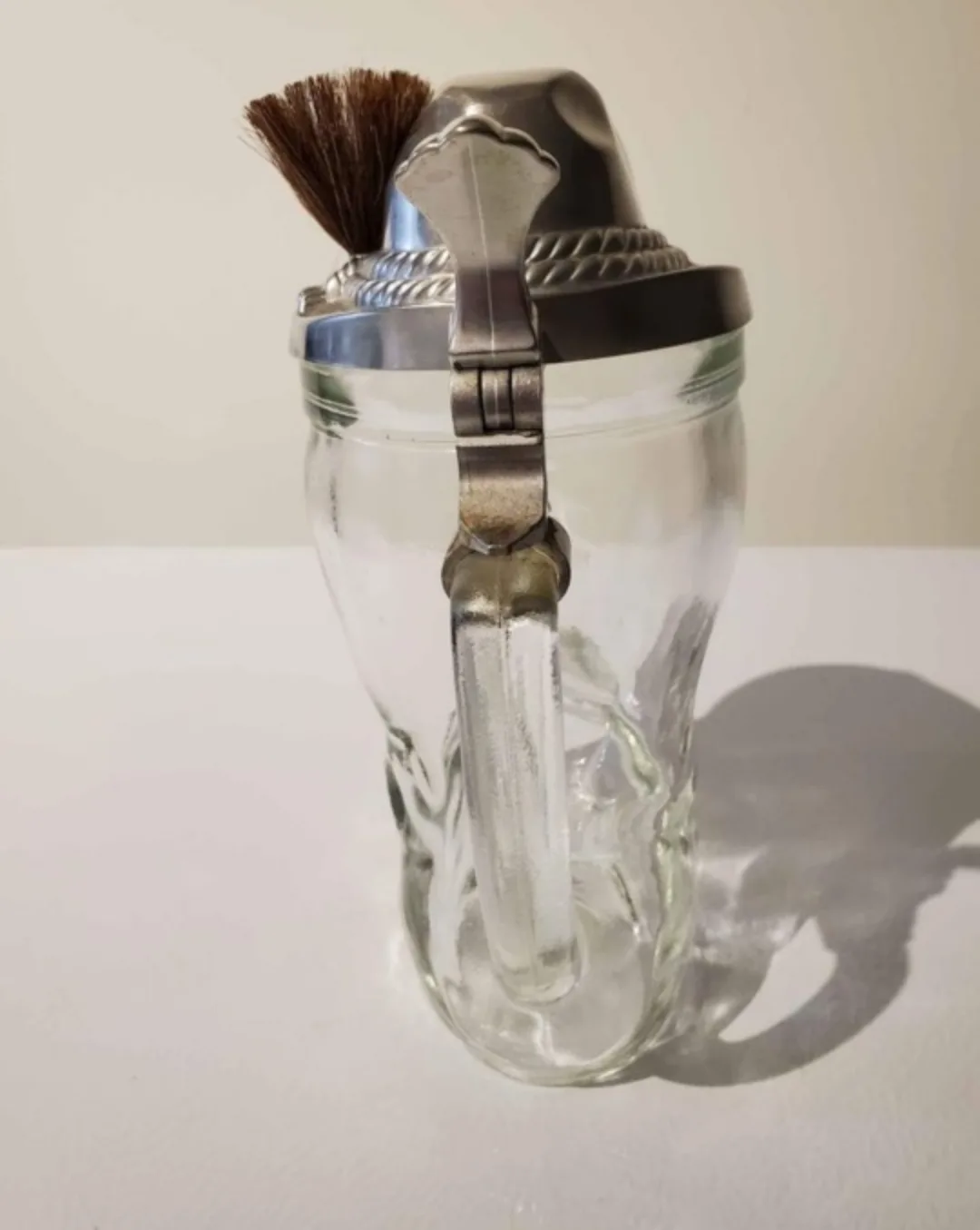 Vintage BMF Bierstiefel West Germany Glass Boot Beer Stein image indicator(4)