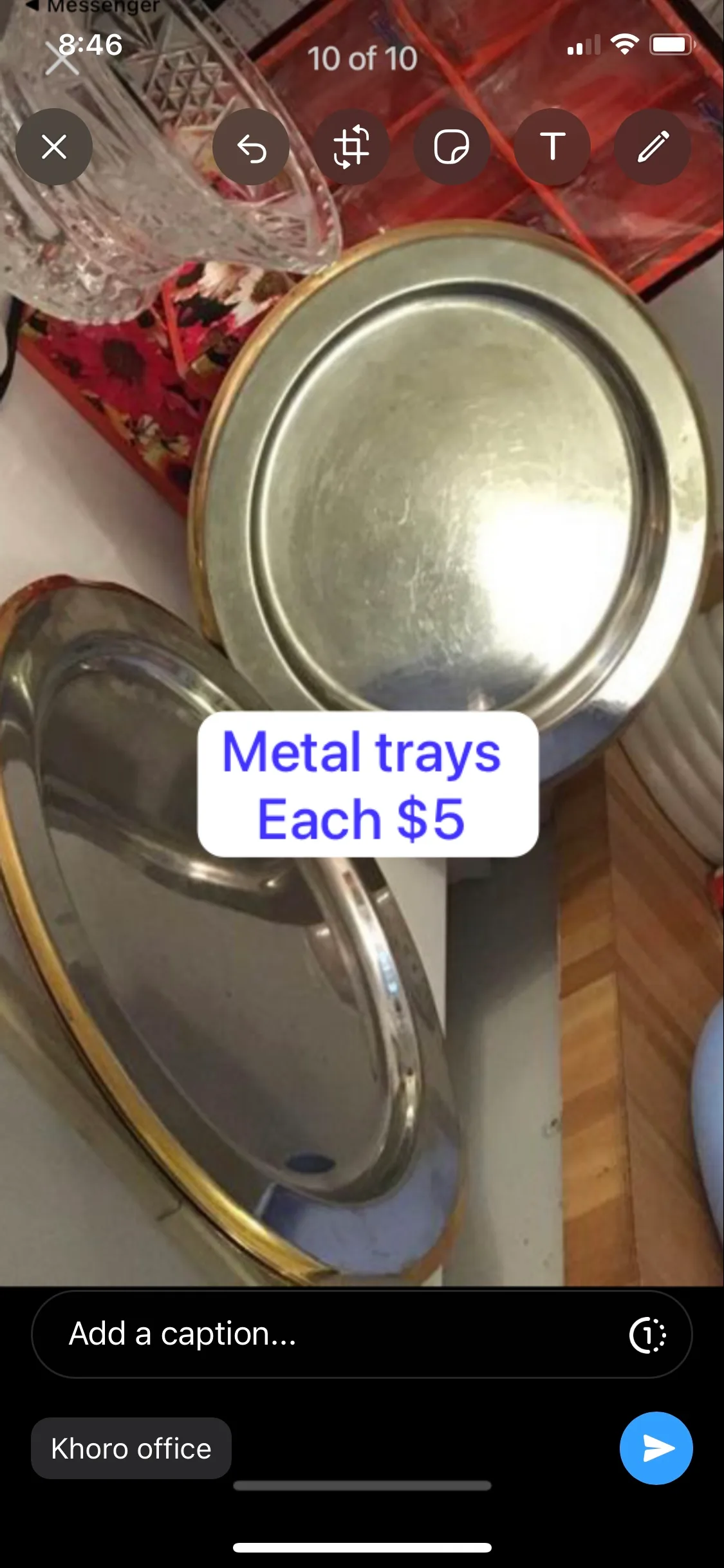 Set of 3 Crystal Bowls image indicator(5)