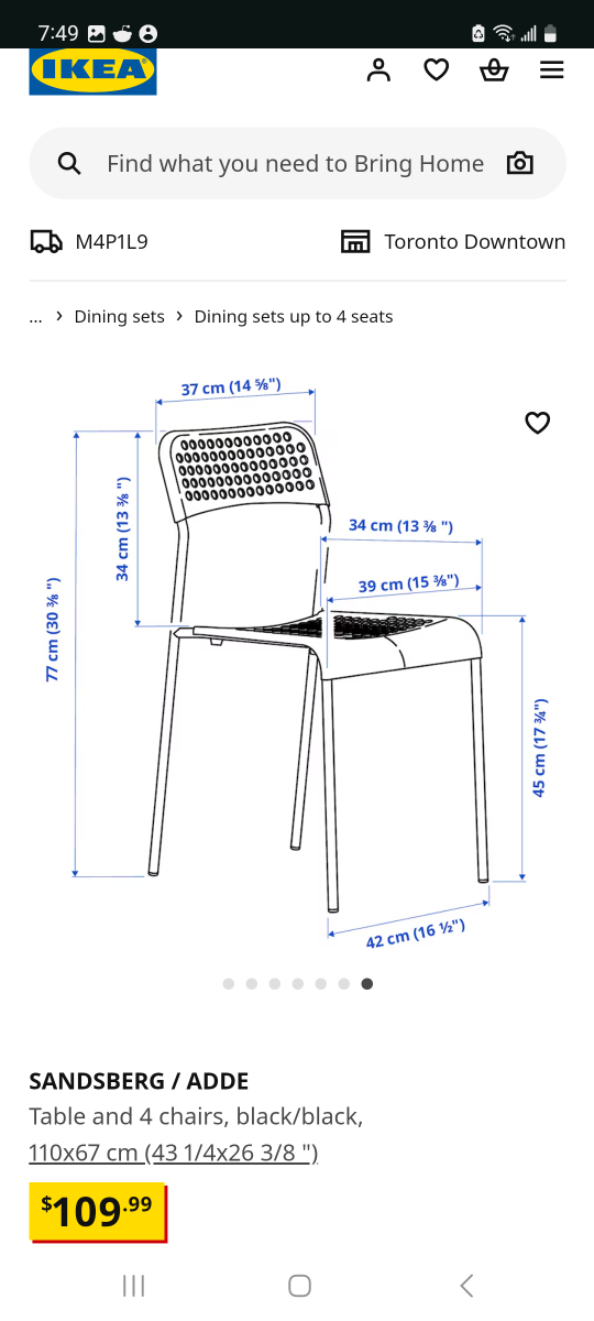 Ikea chairs-2pcs ($10 each) - photo 2