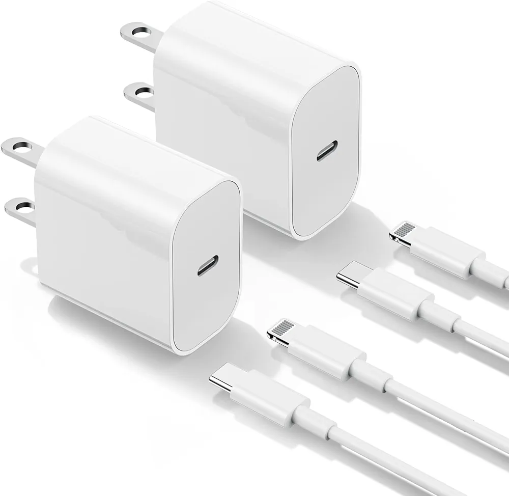 20W USB-C Power Adapter with Lightning Cables