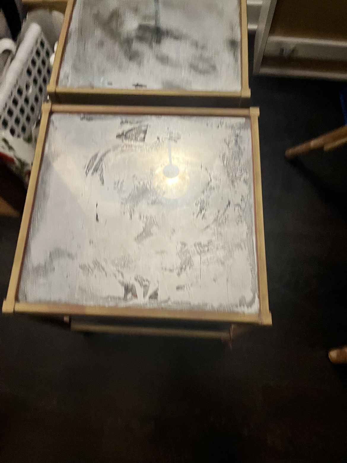 2 Gold Tables  *read description bfr msging* - photo 3