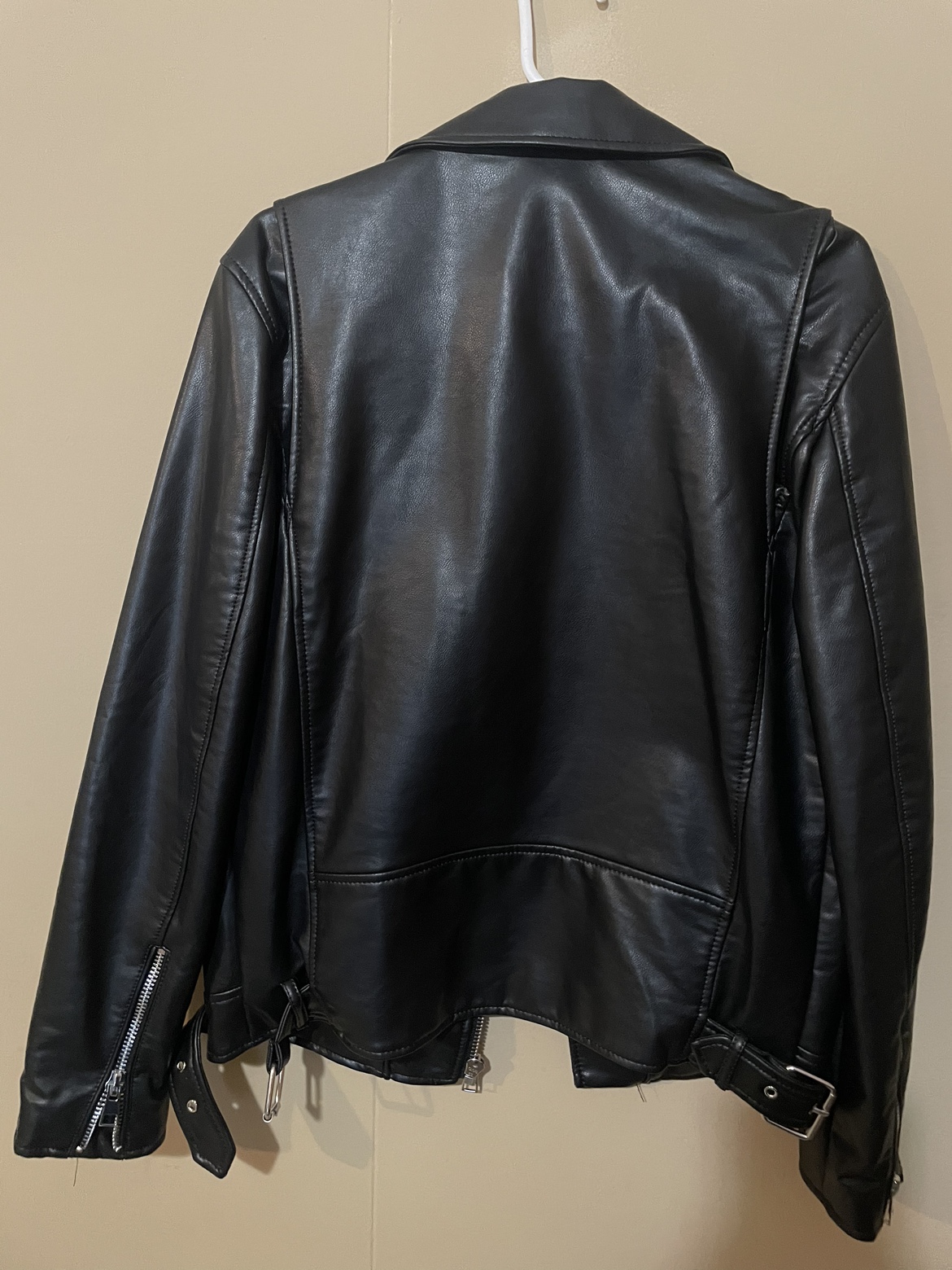 Zara Black Leather Jacket - photo 2