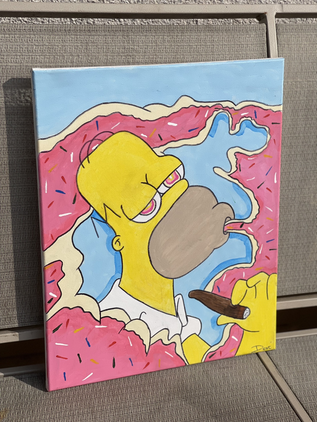 Homer Simpson painting - photo 2