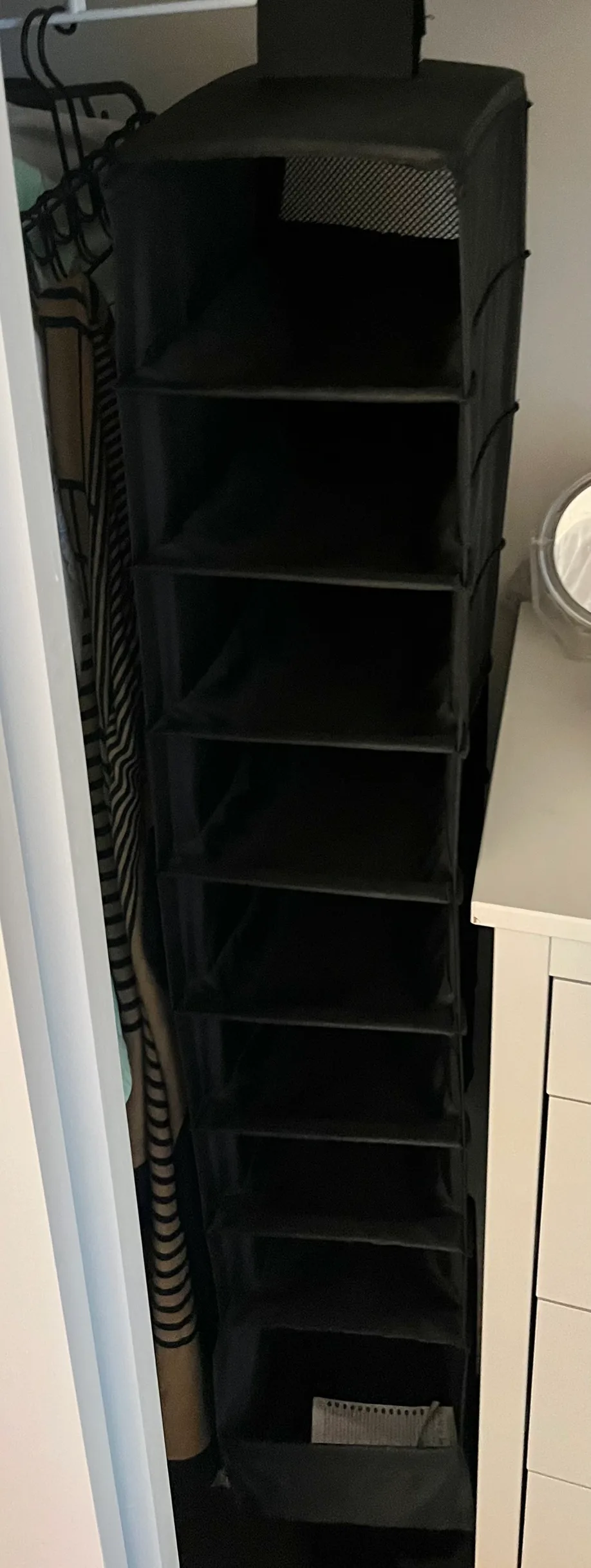 Black Fabric Closet Organizer thumbnail