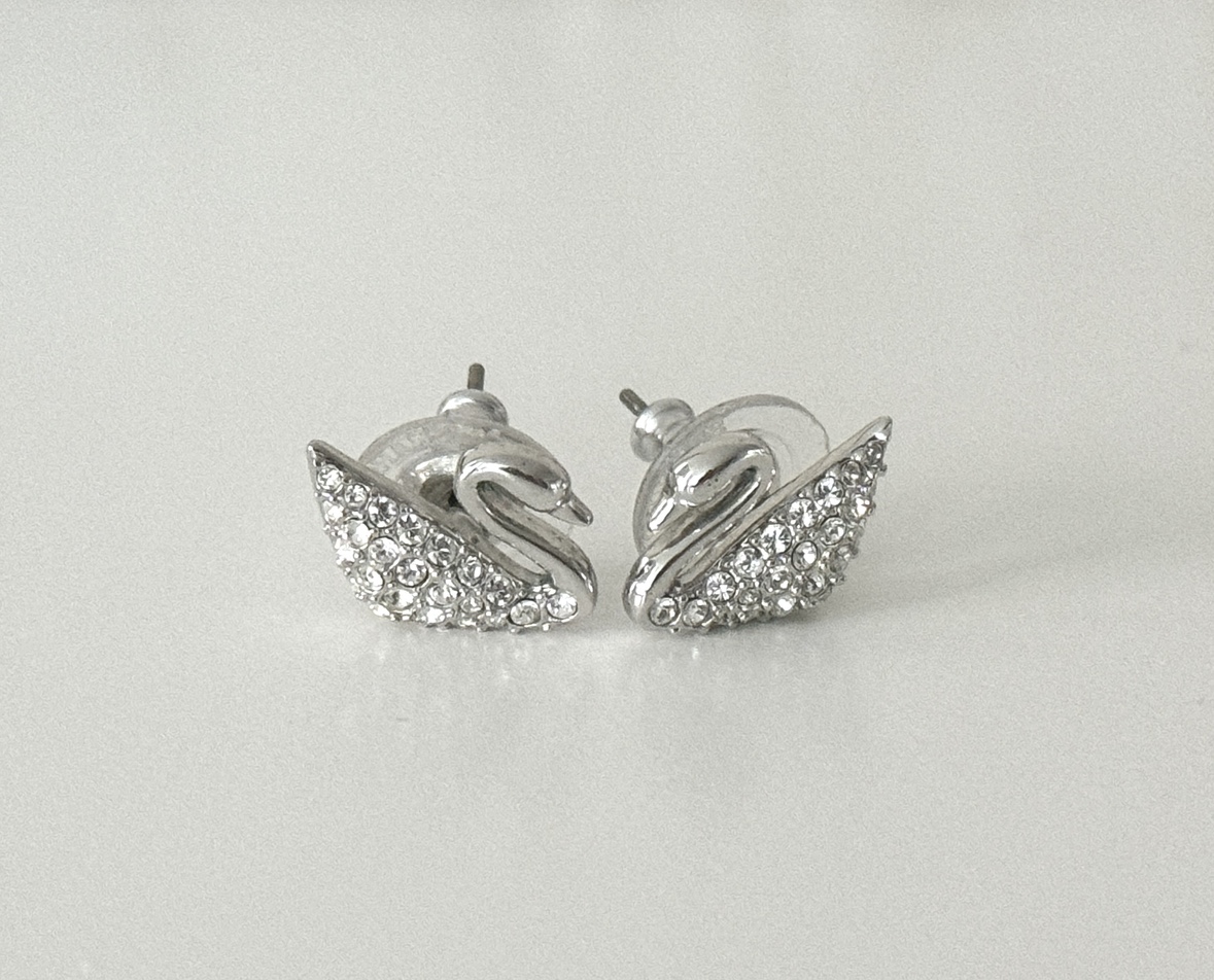 Swarovski Swan Earrings - photo 4