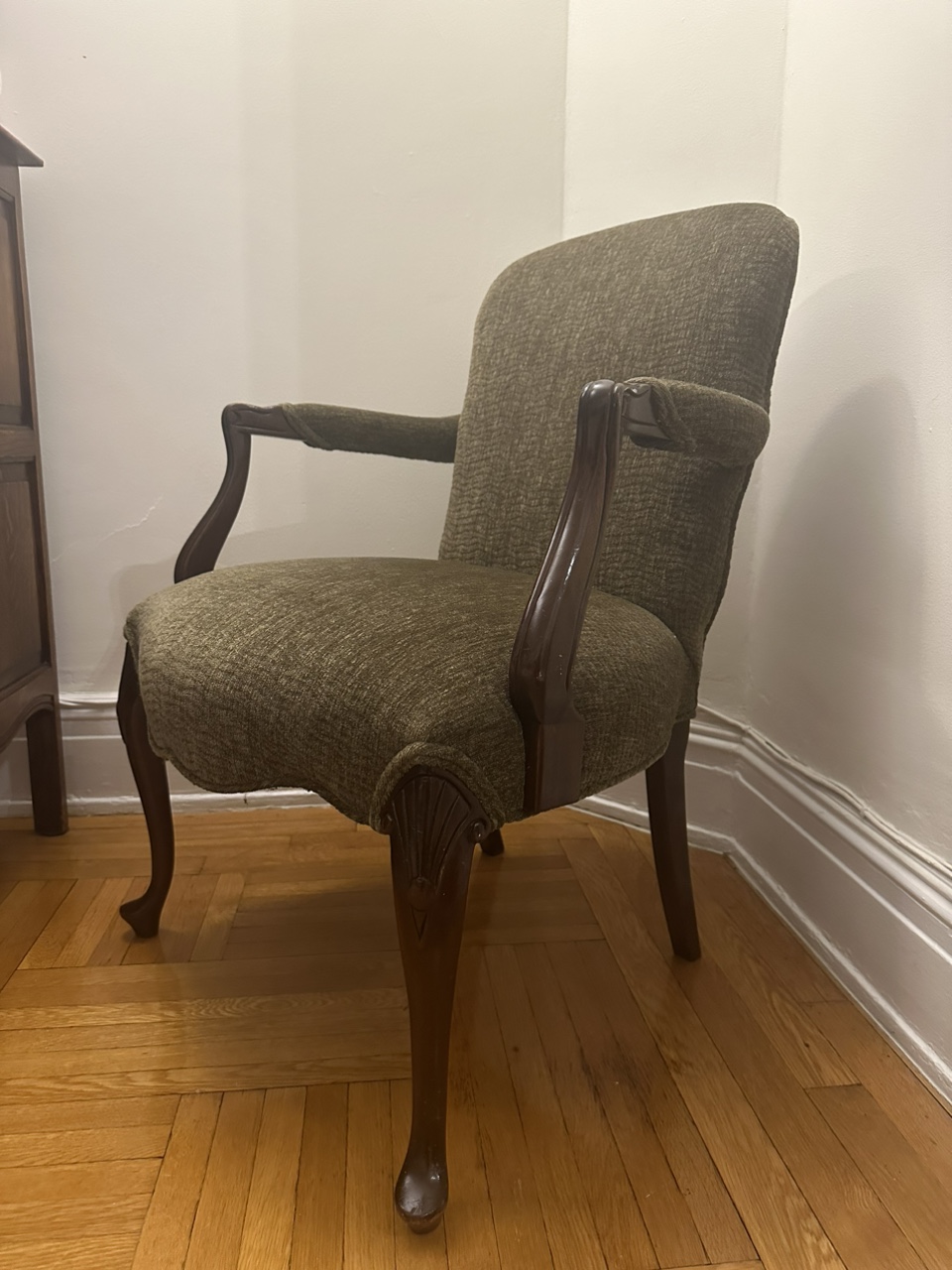 Armchair with Dark Green Fabric - photo 2