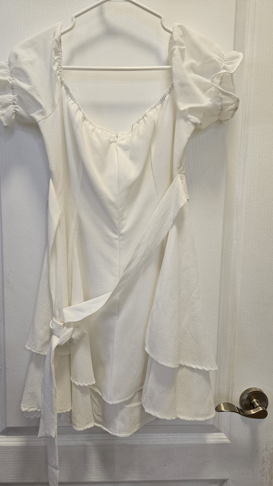 NWT Better Be Chiffon Smocked Bust Tie-Back Dress - photo 2